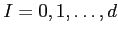 $ I={0,1,\ldots,d}$