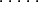 \begin{picture}(1,0.2)
\multiput(0,0.1)(0.2,0){5}{\circle*{0.001}}
\end{picture}