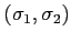 $ (\sigma_1,\sigma_2)$