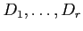 $ D_1,\ldots,D_r$