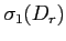 $ \sigma_1(D_r)$
