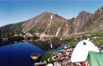 The Avrig lake in Fgras mountains