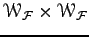 $ \EuScript W_{\cal F}\times \EuScript W_{\cal F}$