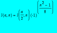 J(a,n) = J(a/2,n)*(-1)^((n^2-1)/8)