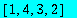 vector([1, 4, 3, 2])