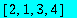 vector([2, 1, 3, 4])