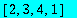 vector([2, 3, 4, 1])