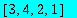 vector([3, 4, 2, 1])