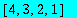 vector([4, 3, 2, 1])