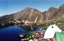 The Avrig lake in F�g�ras mountains